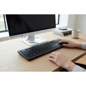 Acer Wired Keyboard OM-130006A/K Black Very Good Full Size USB Slim